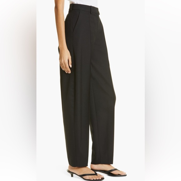 TOTEME Runway Black Barrel-Leg Trousers Eu 36 US 4 - Picture 4 of 17